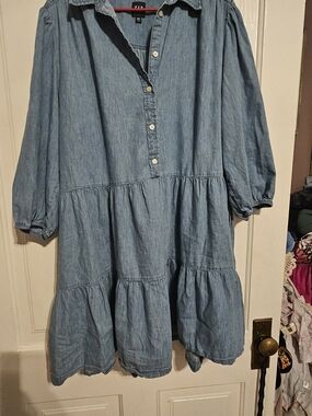 GAP Light Blue Denim Mini Dress